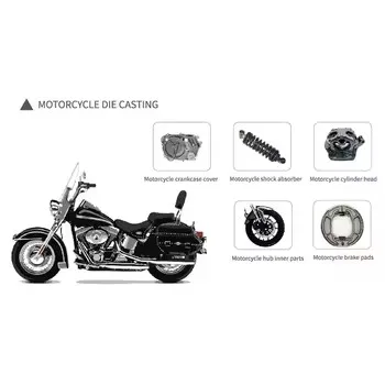 LH-Longhua أجزاء مصبوبة من الألومنيوم مخصصة للسيارات والدراجات النارية
