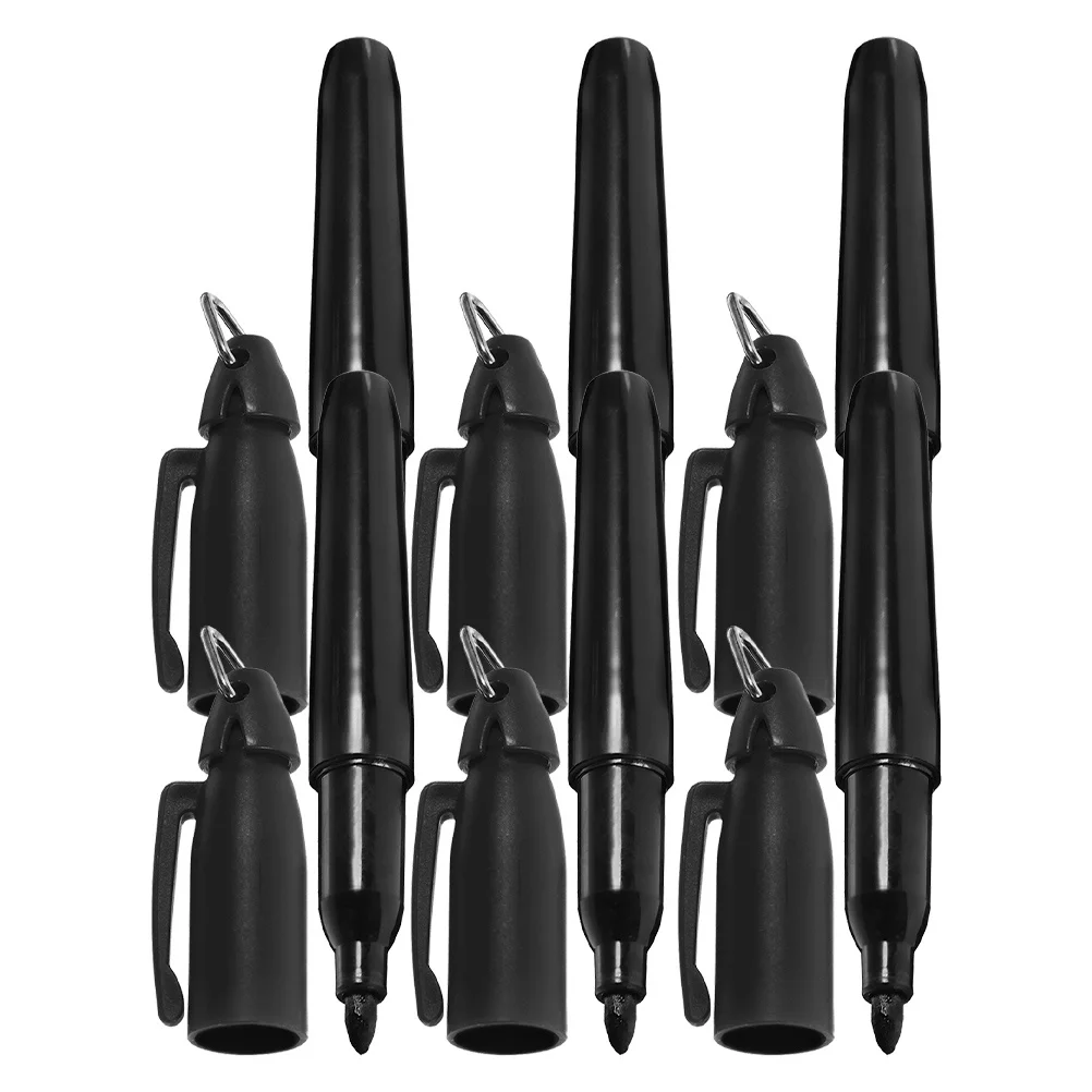 6 個のゴルフボールマーキングツールラインマーカーペン再利用可能なゴルフアライメントマーカー正確なコース描画アクセサリー用