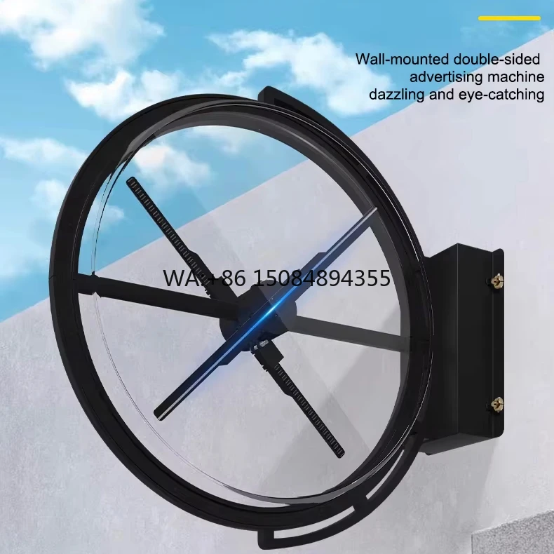 

SN-45 ALL-IN-ONE Portable Backpack 3D Holographic Advertising Machine WiFi Naked Eye LED Hologram Fan Outdoor Mobile