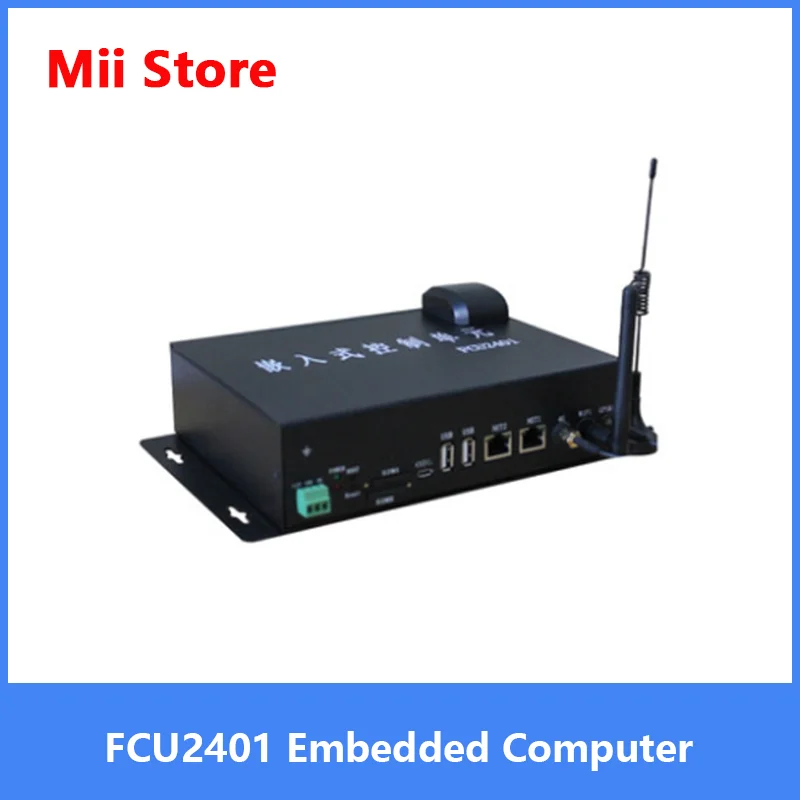 

FCU2401 Embedded Computer Arm Industriële Controle Computer Allwinner A40i Quad-Core Linux Industriële Controle Box Wifi/4G