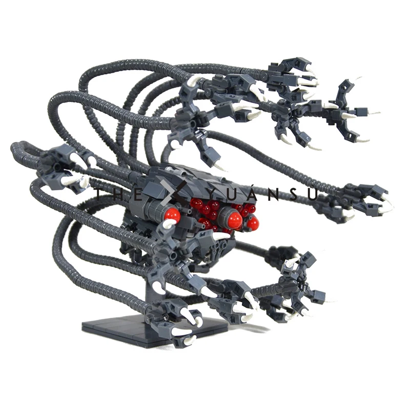 

Mechanical Octopus Squid Fighting Warfare Soldier Robots Model Assembly Small Particle Building Blocks Toys For Children Bricks