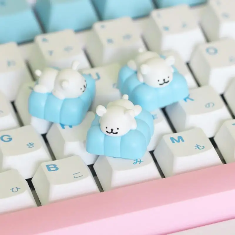 Line Dog Cartoon Keycaps 1pcs Customized Mechanical Keyboard Keycap Creative Resin Personalized Key Cap Computer Peripherals