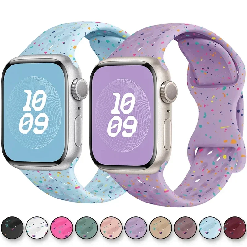 

Silicone Strap For Apple Ultra 2 49MM Watch Band 45MM 44MM 42MM 41MM original 1:1 bracelet iwatchSeries 9 8 7 6 SE 4 3 2