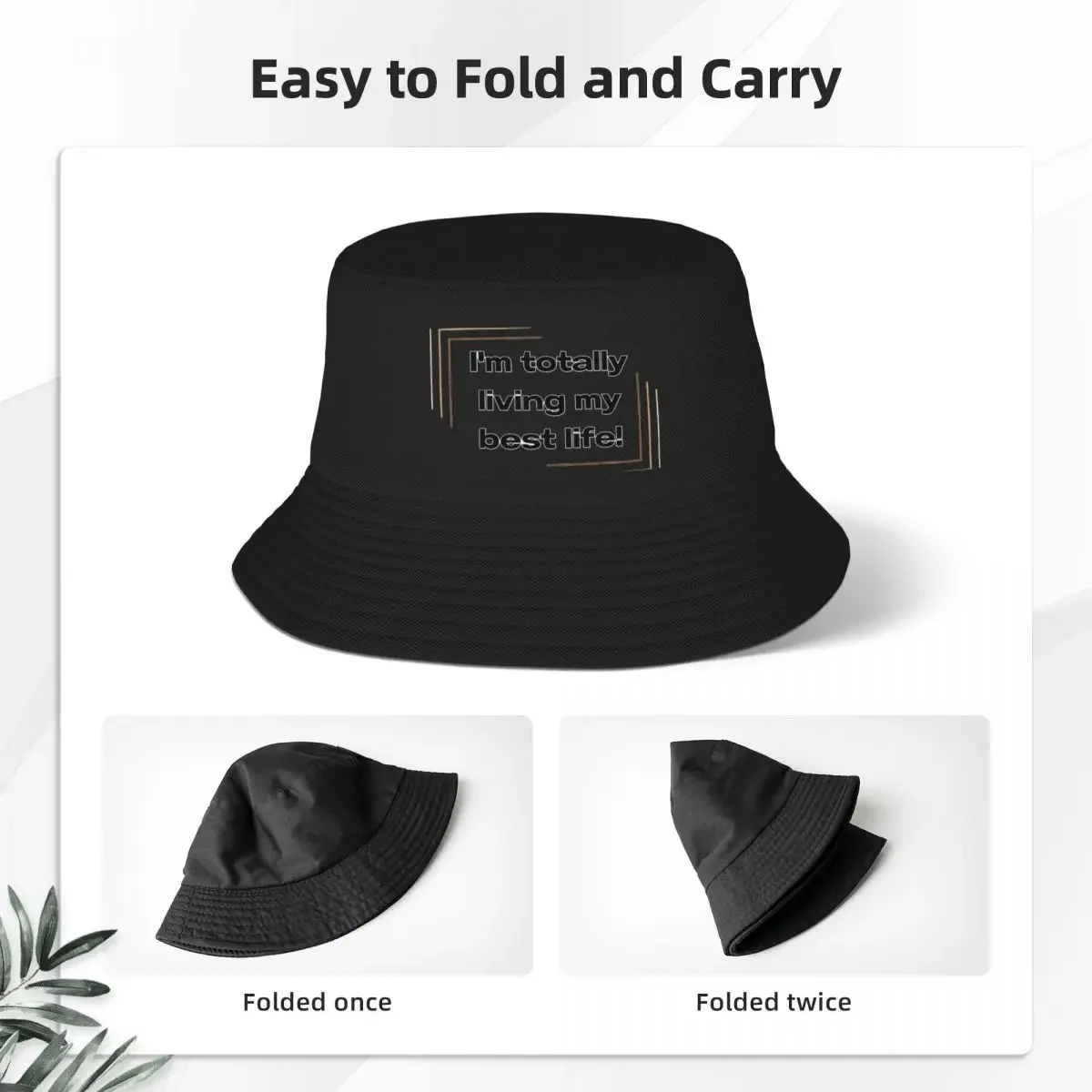 Wallpaper Screen I Am Totally Living My Best Lefe Bucket Hat Panama Hat Children Bob Hats Fisherman Hat Summer Beach Fishing Cap