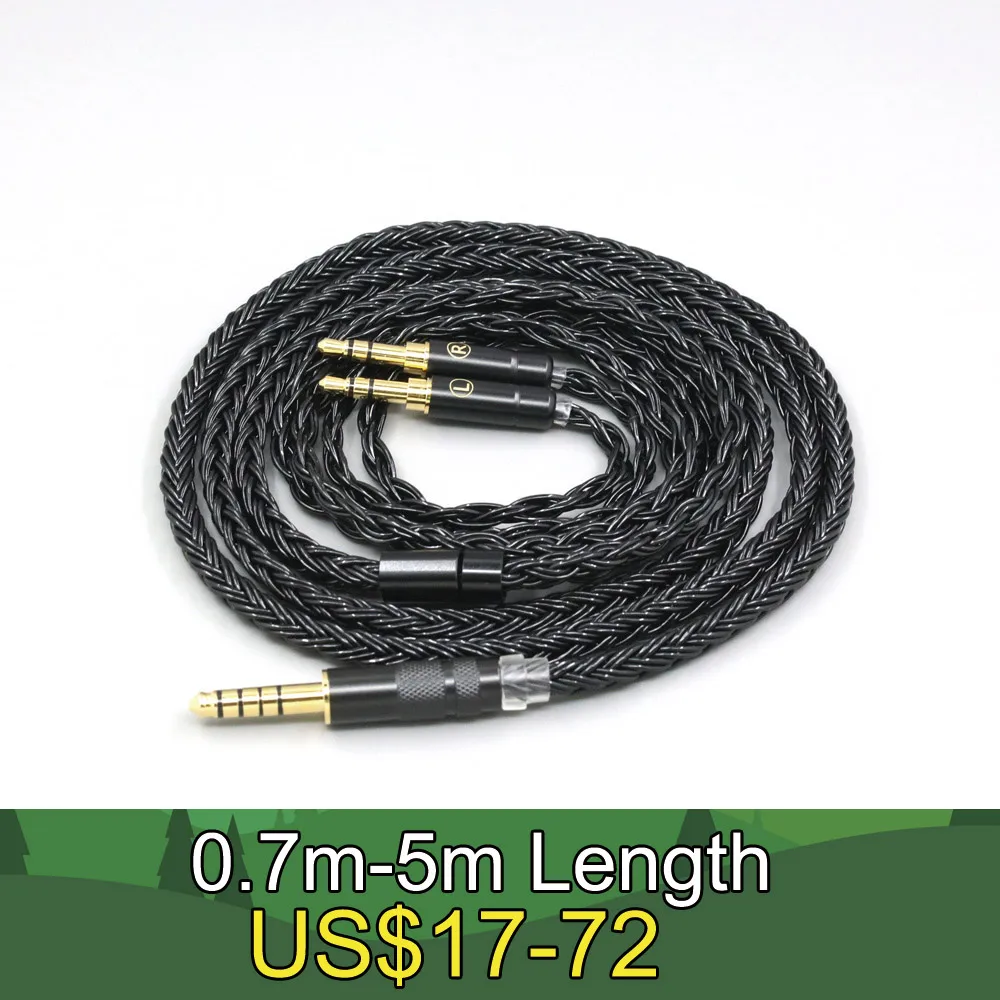 16 كور أسود مضفر سماعة كابل ل Hifiman Sundara Ananda HE1000se HE6se DEVA Pro مستو المغناطيسي he400se Arya LN 007423