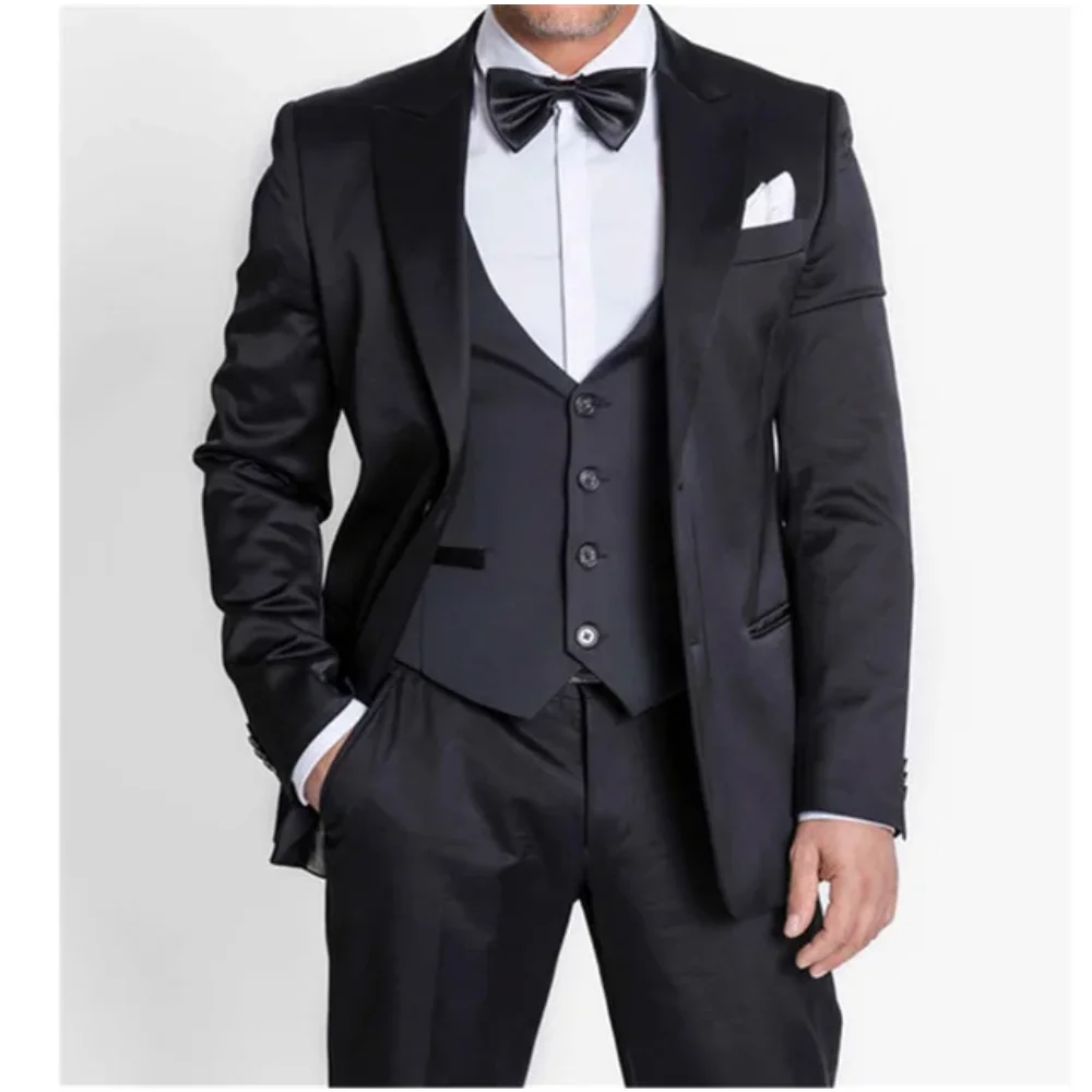 

Custom Wedding Slim Fit Mens Suits Dresses Mens Suits Groom Men's Suits Terno Masculino 3 Pieces(Jacket+Pant+Vest)