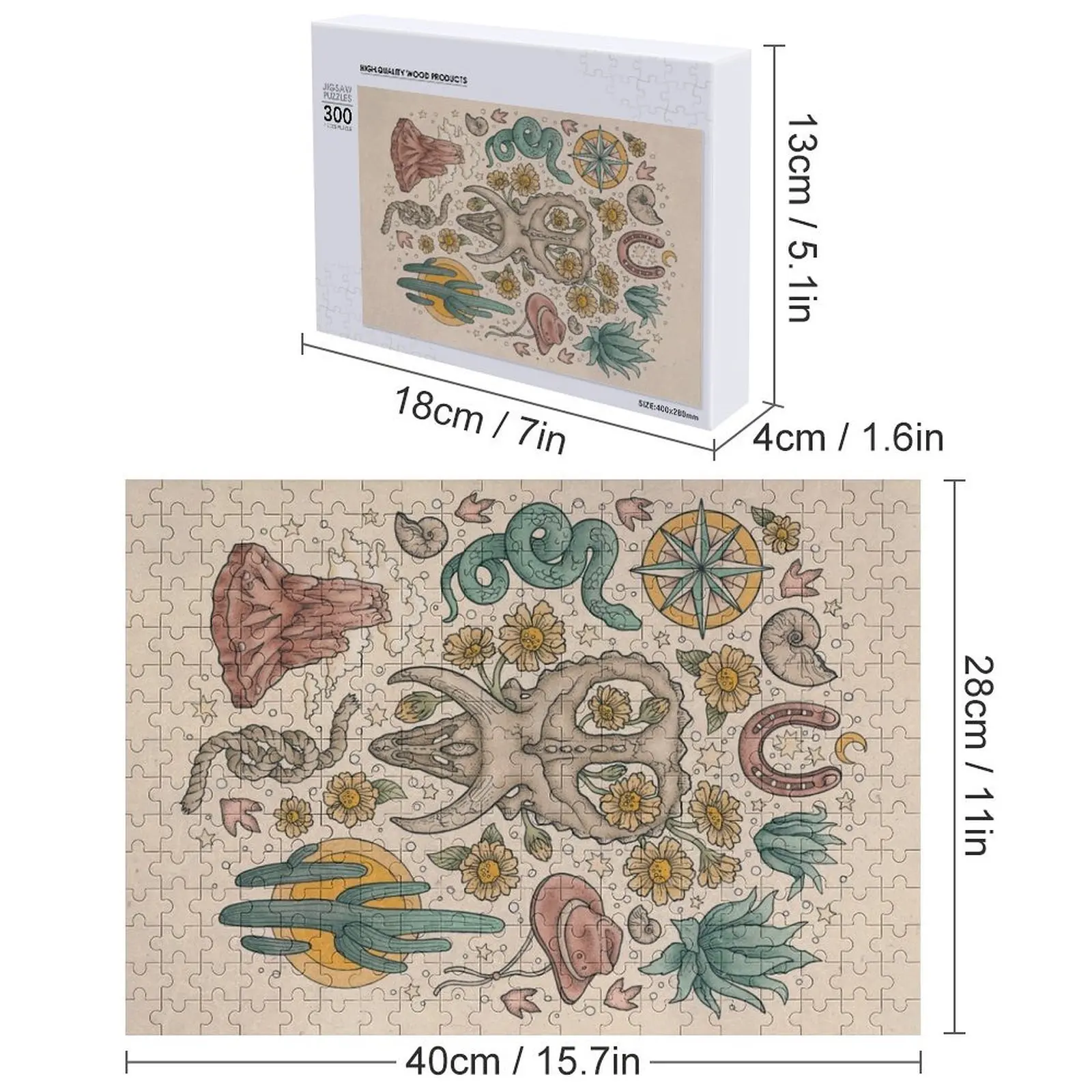 ปริศนาจิ๊กซอว์ ดอกทานตะวันแห่งทะเลทราย ไดโนเสาร์ การผจญภัยทางตะวันตกเฉียงใต้ ศิลปะ นักสำรวจประวัติศาสตร์ธรรมชาติ ปริศนาสัตว์