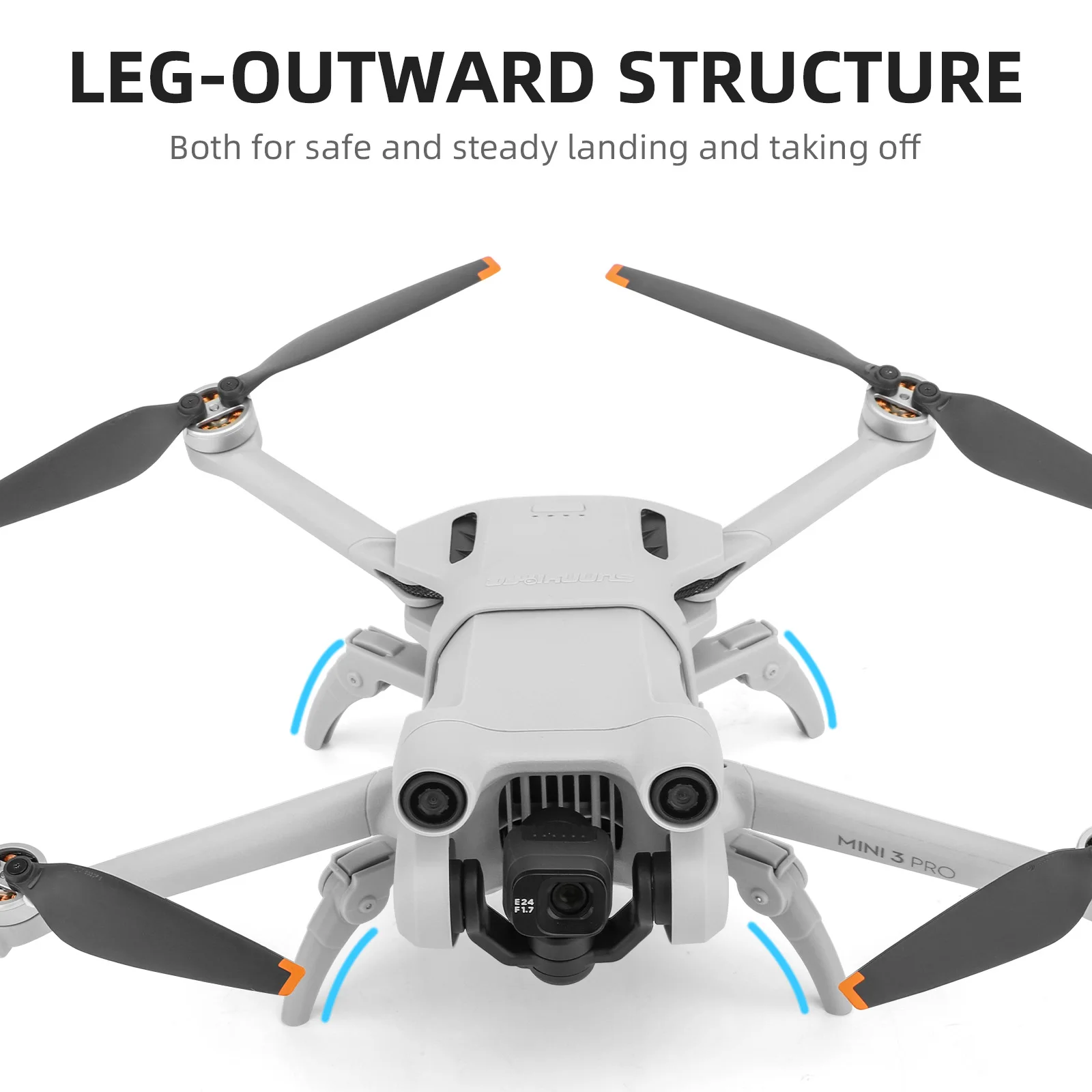 Foldable Landing Gear for DJI Mini 3 Pro Extensions Heightened Gears Support Leg Protector Stand for DJI Mini 3 Pro Accessories