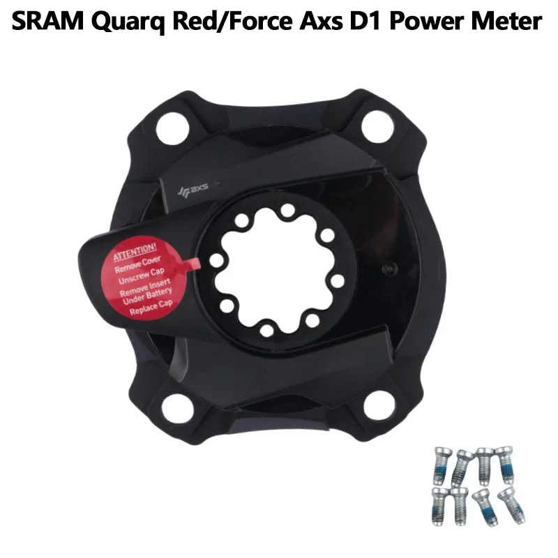 SRAM Quarq Red Force AXS D1 Power Meter Spider 107 BCD 8-Bolt Direct Mount 1x/2x Original Sram RED AXS Power Chainring 48T