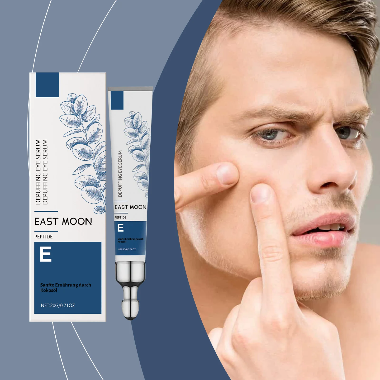 East Moon All-in-One Men's Moisturizing Eye Cream:Moisturizes, Reduces Fine Lines, Soothes Eye Skin – All Eye Care in One Bottle
