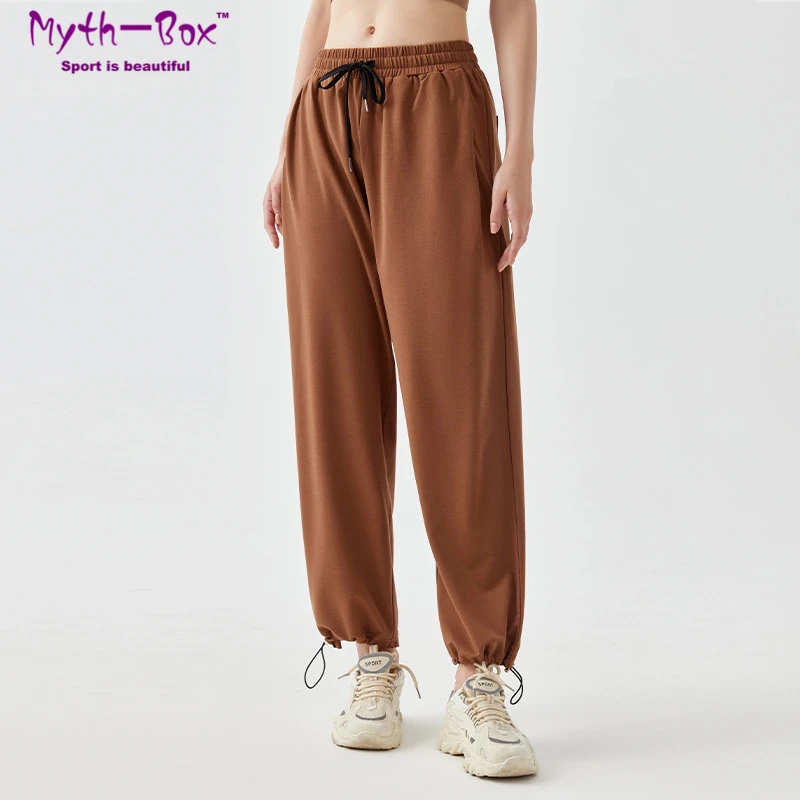 Women Loose Sport Pants High Waist Jogger Pant Drawstring Yoga Harem Pant Elastic Running Trousers Gym Fitness Sweatpants Female