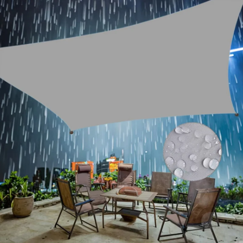 Outdoor waterproof sunshade sail, sunshade cloth, garden, amusement park, swimming pool, courtyard, UV protection