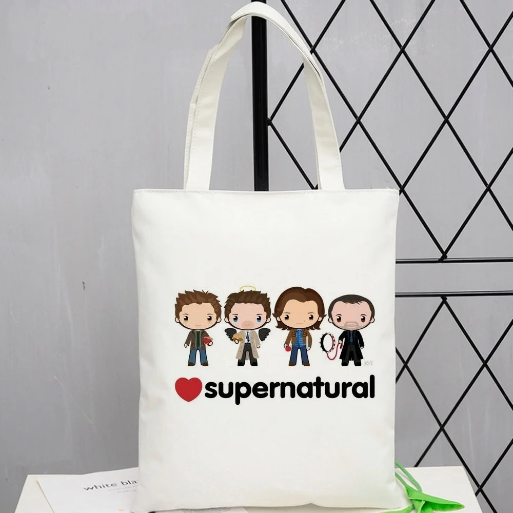 Supernatural tote bag einkaufstasche totebag shopper torba na zakupy y2k woman