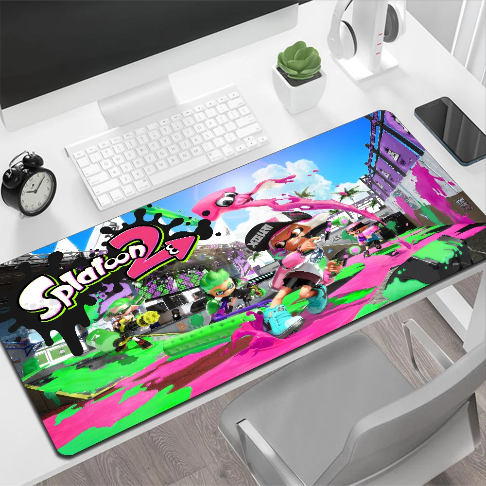 Splatoon 2 Large Mouse Pad Gaming Mouse Pad PC Gamer Computer Mouse Mat Big Mousepad Silicone Carpet Keyboard Desk Mat Mause Pad