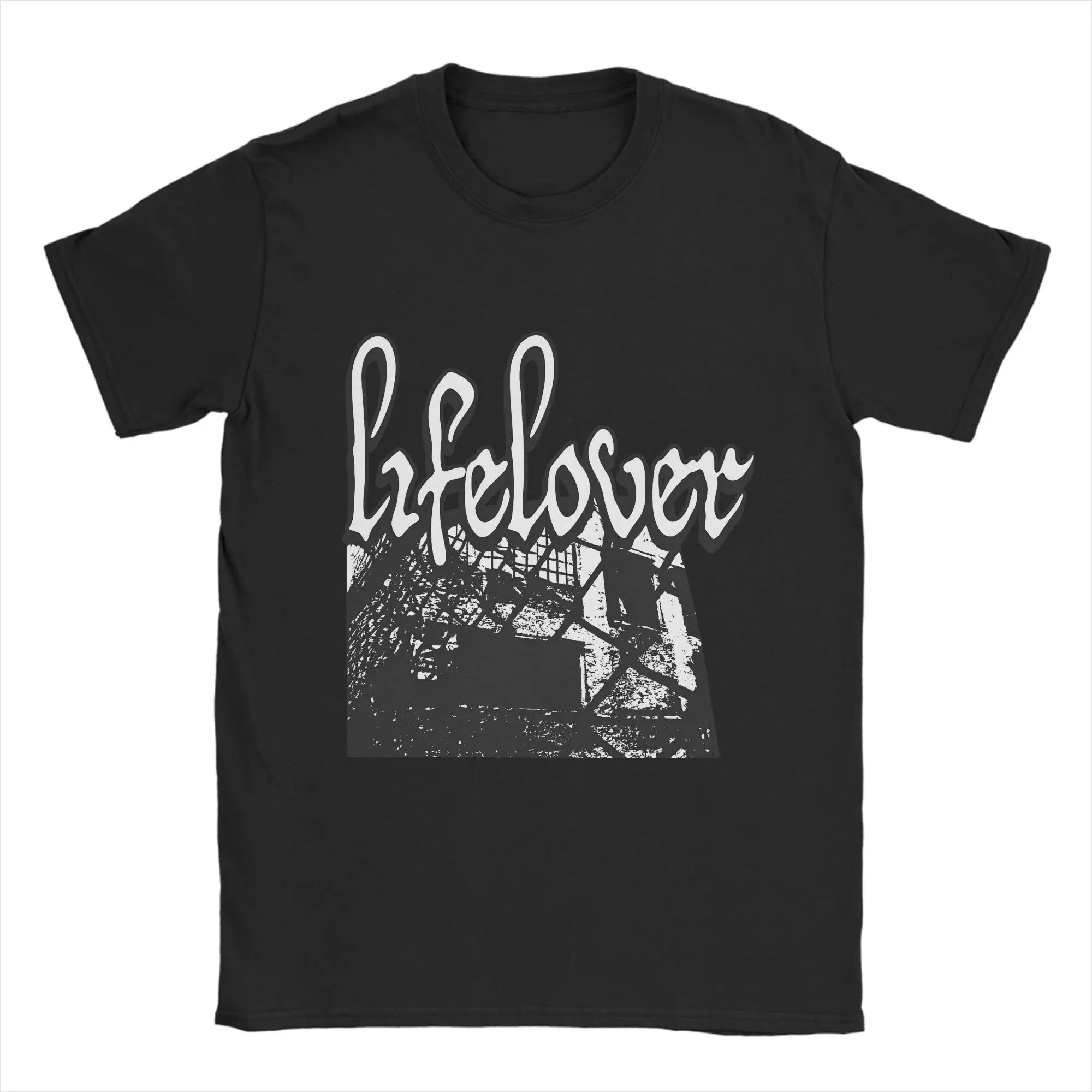 

Футболка Lifelover Band, пляжные футболки в стиле Харадзюку, мужские футболки из чистого хлопка с круглым вырезом, большие размеры 5XL, винтажные топы с короткими рукавами