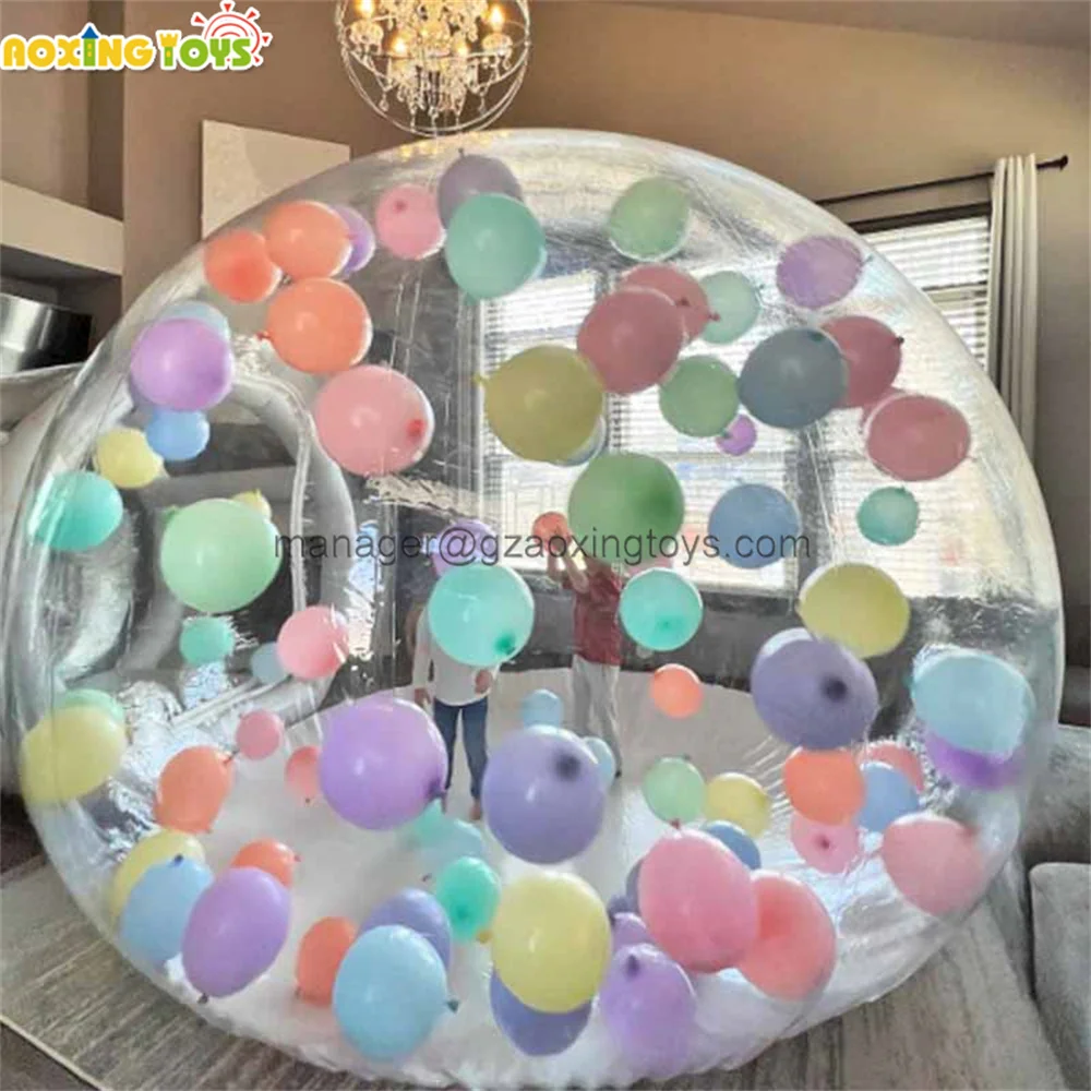 

3/4/5M No Channel Giant PVC Inflatable Balloon House Transparent Dome Bubble Tent For Stage Party Events Advertising Decoration