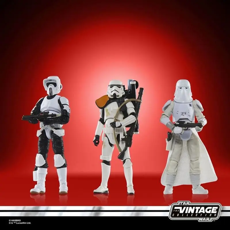 متوفر في المخزون حرب النجوم الأصلية مجموعة عتيقة Stormtroopers of the Empire 3-Pack 3.75 بوصة مقياس عمل نموذج لجسم اللعب