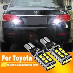 2x For Toyota Camry 2002 2003 2004 2005 2006 2007 2008 2009 2010 2011-2018 LED Reverse Light Blub Lamp W16W T15 921 Canbus White