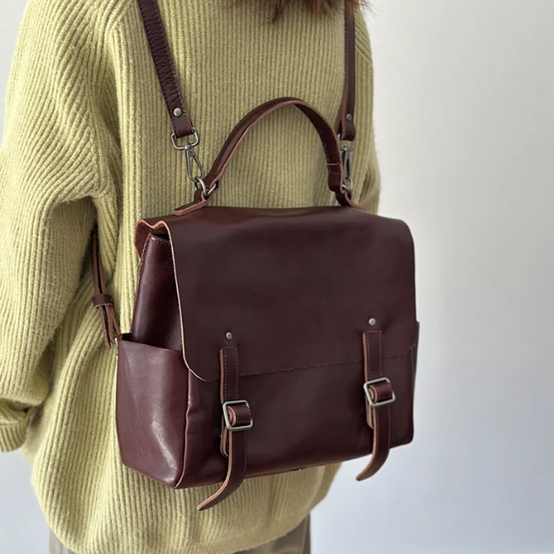 

Vintage genuine leather for ipad, classic luxury shoulder bag for trainer, shoulder bag for laptop, business