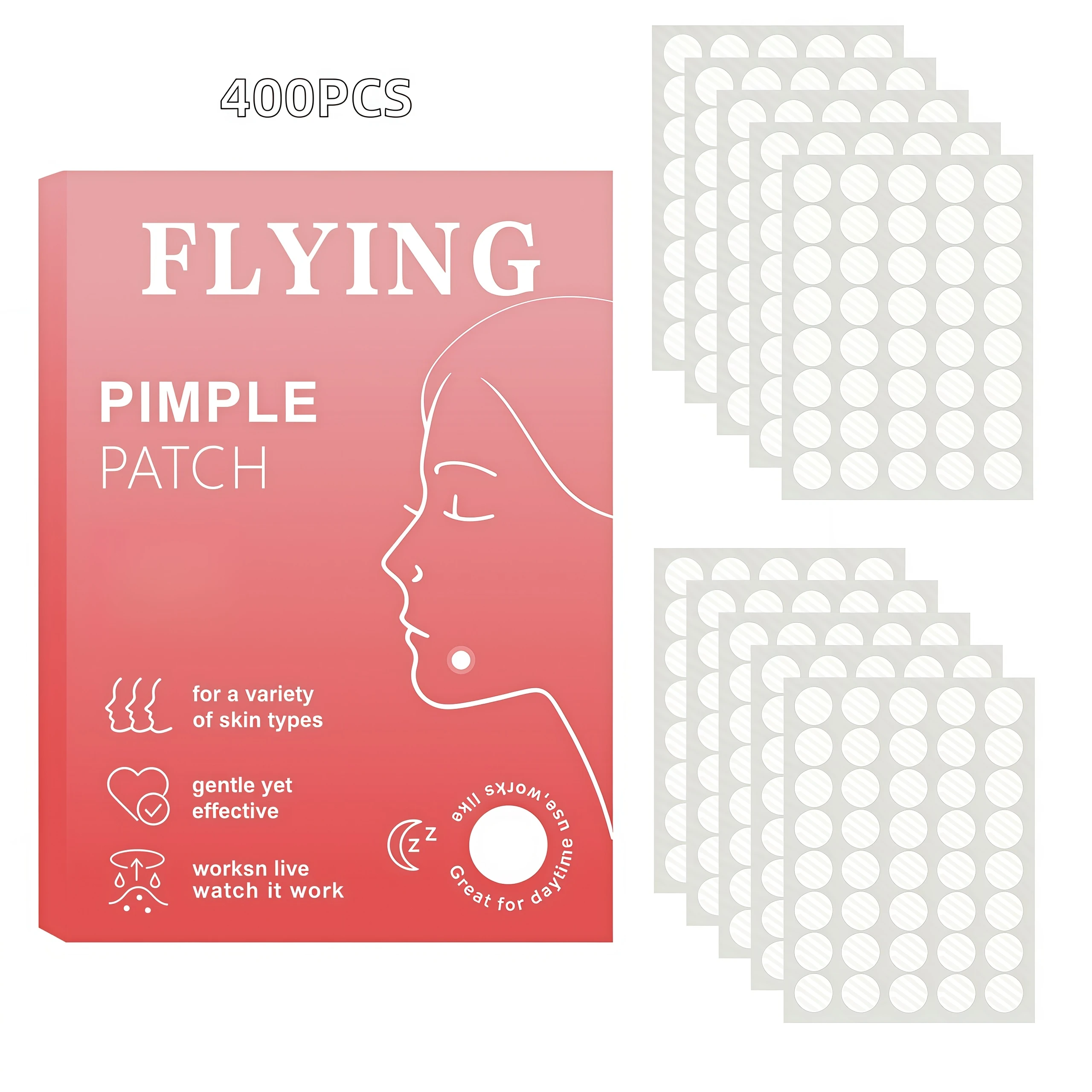 400/800PCS Bulk Hydrocolloid Acne Patches Invisible Pimple Spot Treatment Wholesale Skincare