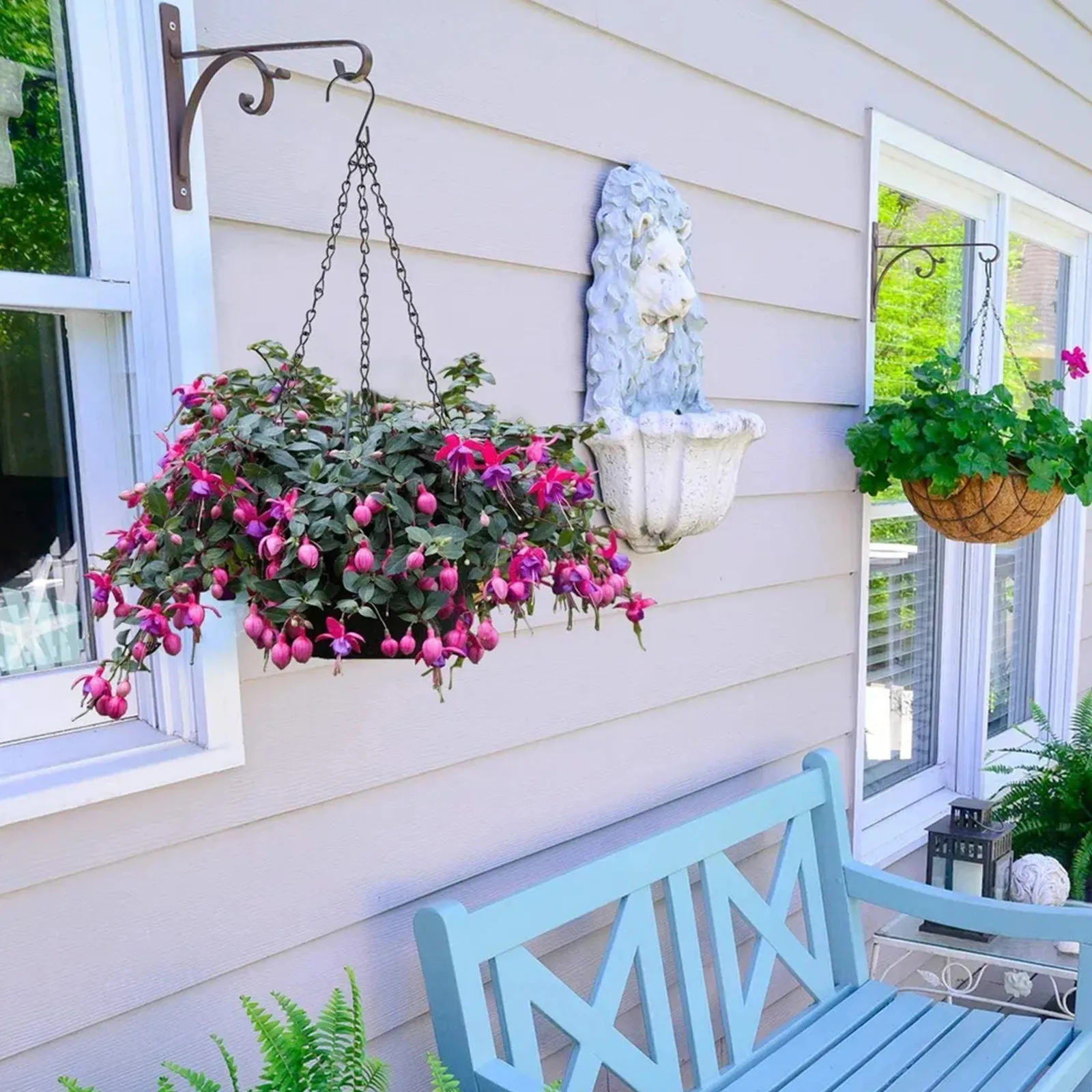 Multifunction Hooks Retractable Pulley Hanging Basket Pull Down Hanger Garden Plant Pots Hook Outdoor Garden Flower Pot Hook