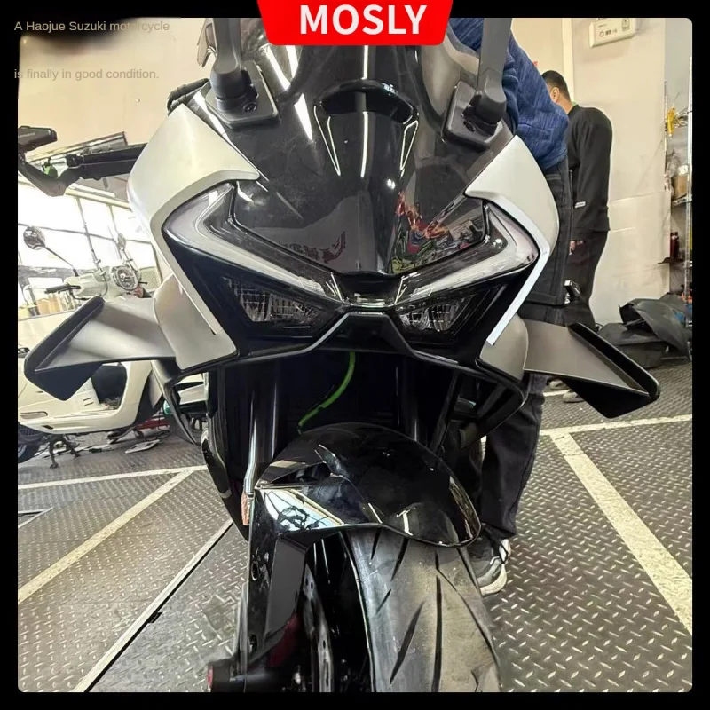 ل 675SR-R 675SR 675 SRR دراجة نارية الملحقات السفلى الشفاه الثابتة الجناح المفسد الجانب الجناح قذيفة غطاء حماية الحرس عدة