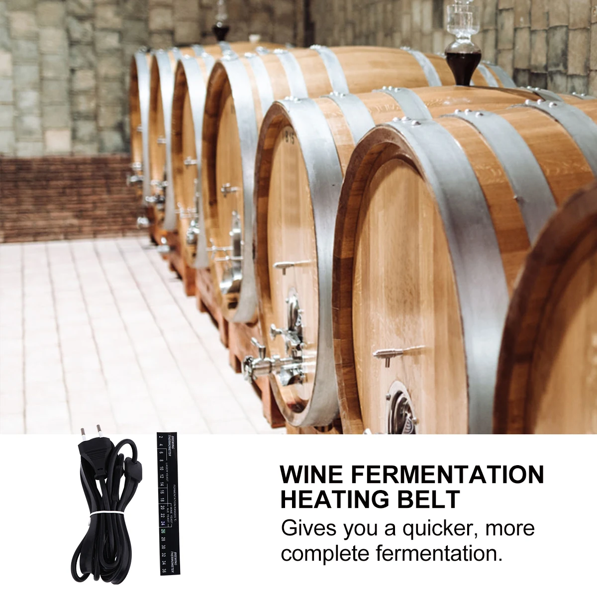 

Fermentation Heating Belt Electric Brewer Heat Belt for Beer Keg Fermenter Temperature Control Long Lifespan