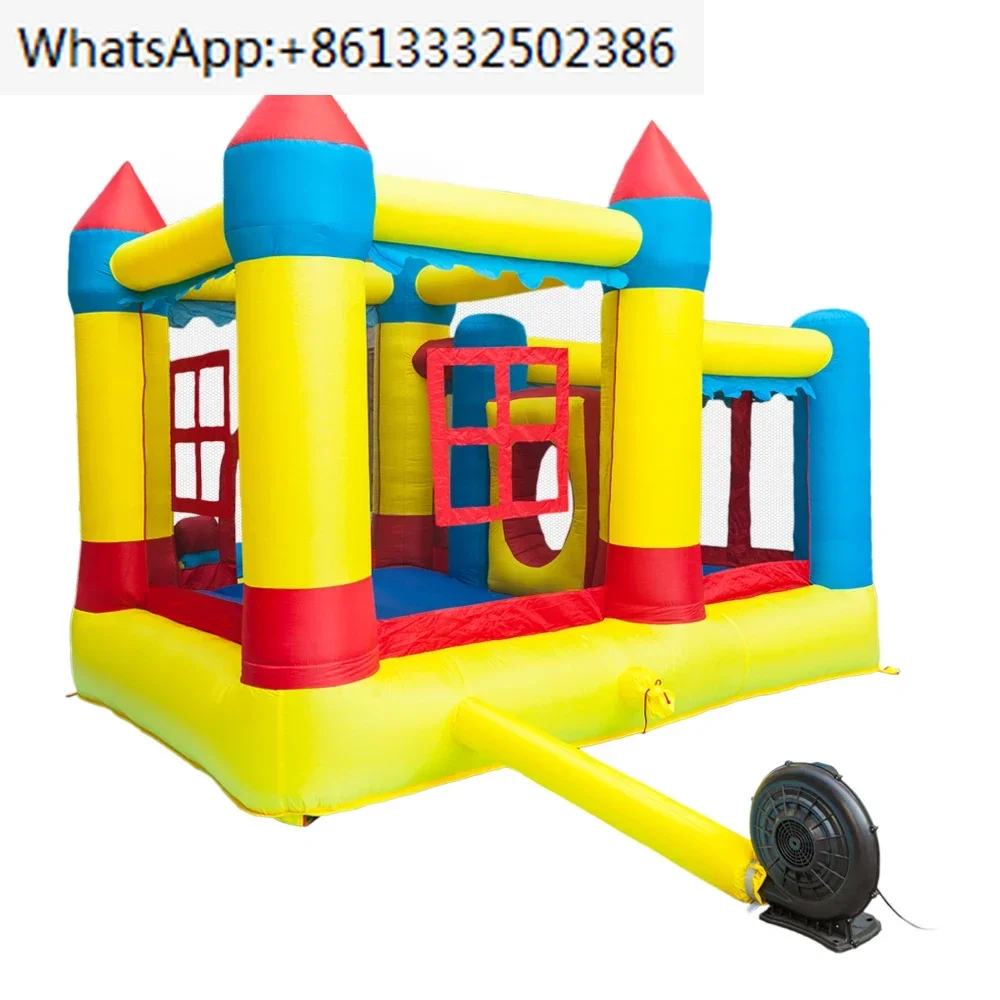 Inflatable Bounce House Castle, Ball Pit Jumping Castle, Family Backyard Play Castle