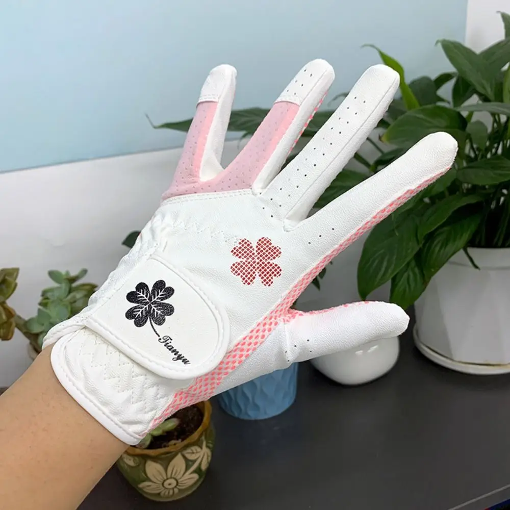 

for Golf Lovers Breathable Women's Golf Gloves Comfort Non-slip Sport Gloves Durable Soft Golf Mittens Outdoor Sports