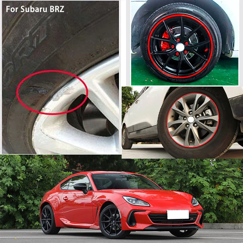 

Защитное кольцо для автомобильного колеса для Subaru BRZ, износостойкие декоративные детали, Резиновая лента для предотвращения утечки шин