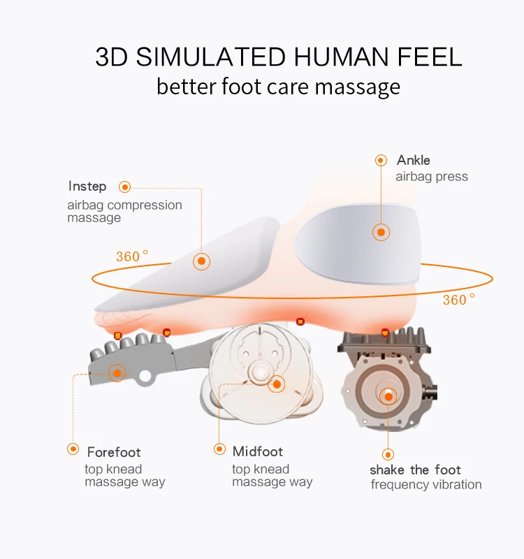 Darius terapia de estimulação muscular elétrica dobrável de alta qualidade acupuntura massageador de pés vibratório para pernas e corpo