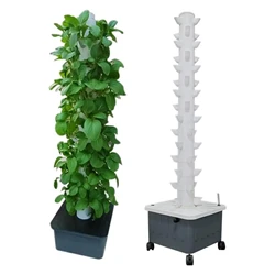 Home Garden Vertical Hydroponic Tower 15Layers 45Holes Vegetable Planter Balcony Hydroponics System