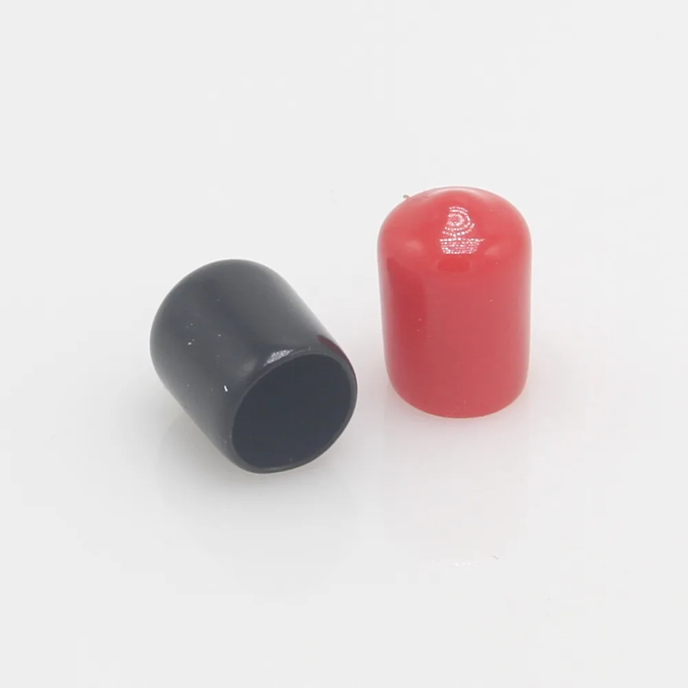 9mm protective cover Rubber Covers Dust Cap for F type coaxial connector or metal tubes red/black color 100pcs/lot