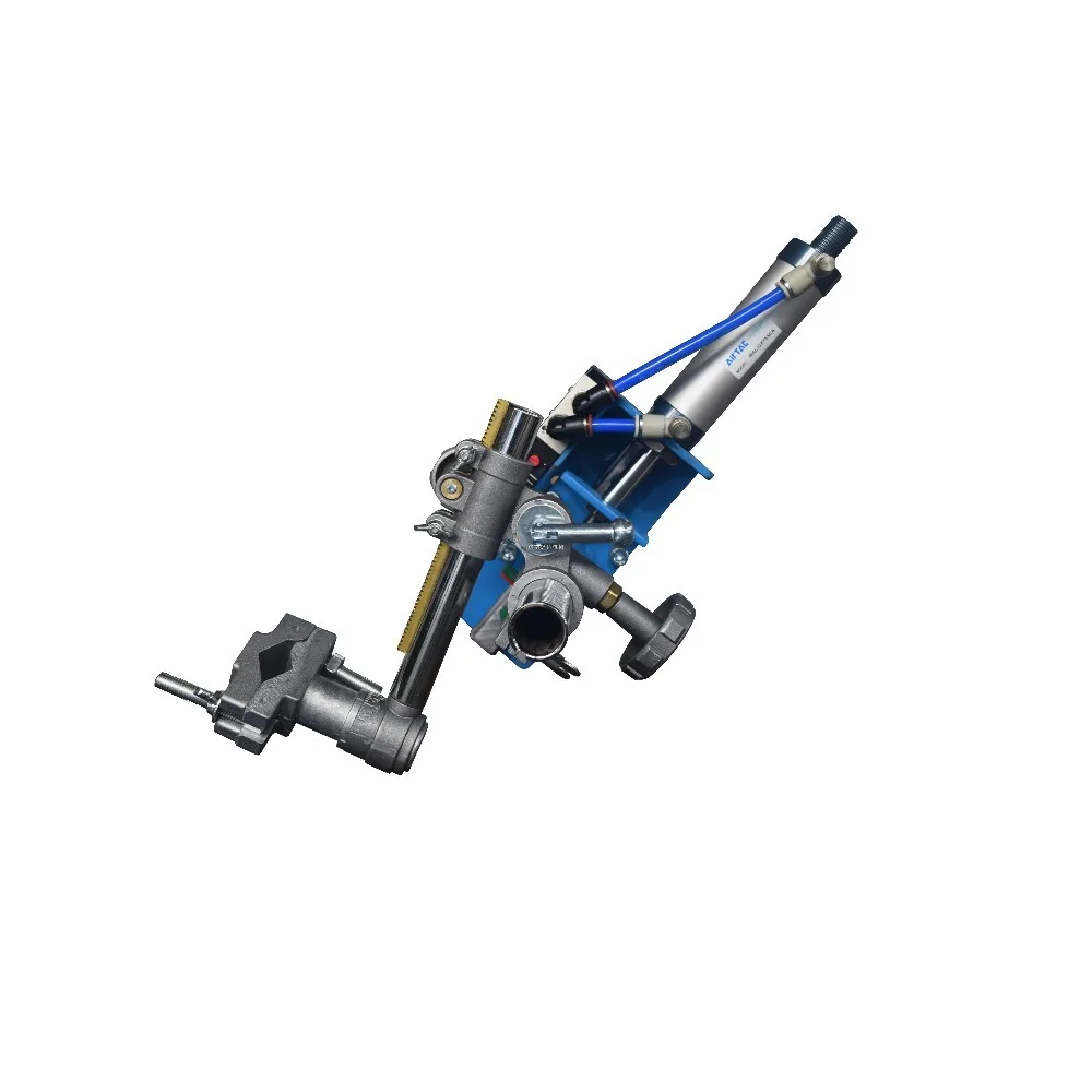 Pneumatic Welding Torch Holder Air Cylinder Torch Mount Bracket with Aluminum Slide Rail for Positioner Turntable Auxiliary Tool