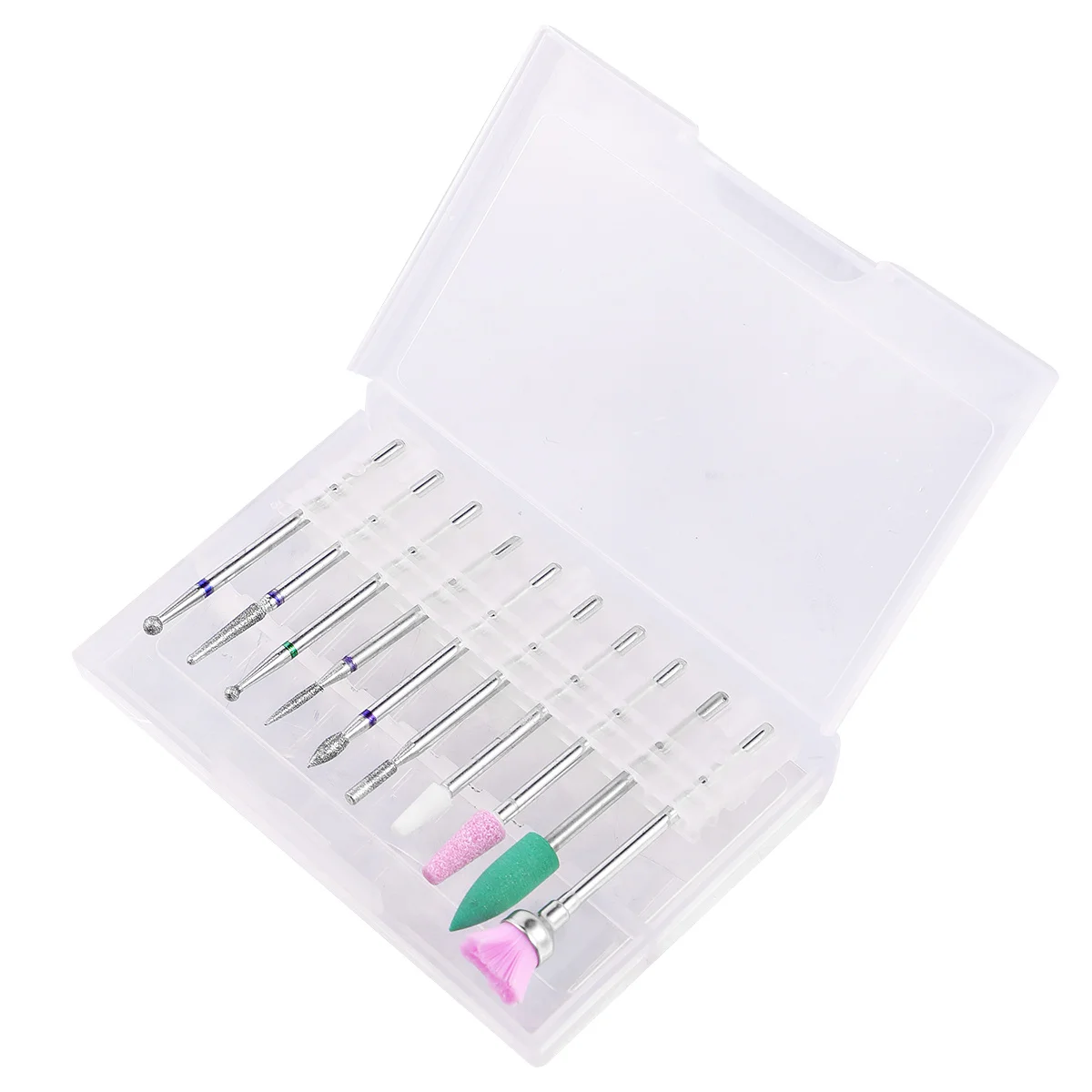 1세트 네일 그라인딩 헤드셋 도구 높은 내마모성 충격 온도 모든 펜 타입 폴리셔에 적합 매니큐어리스트용