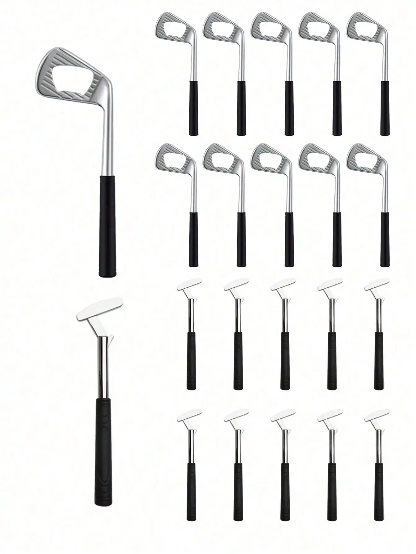 Creative Golf Club Shaped Beer Bottle Opener Set, Multi-Functional Metal Bottle Opener Suitable For Beverage Lovers, Ideal Groomsman Gift, Proposal Gift, Practical Bar Tool And Party Favor, Christmas And Halloween Gift, Home Decor sh260625112094522915542