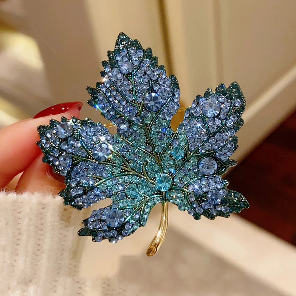 

Gradient Maple Leaf Brooch Decor Pin Decoration Jewelry for Women Fall Brooches Decorate