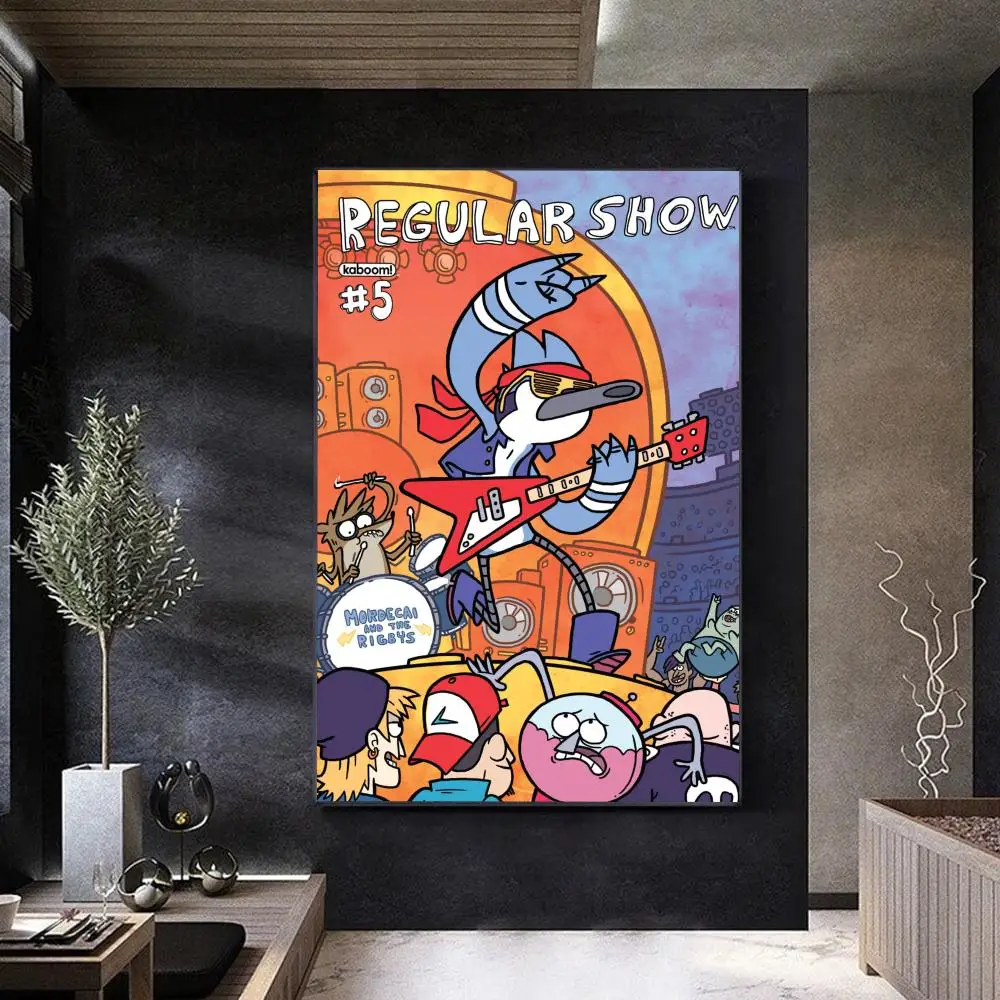 R-Regular Cartoon Show Movie Sticky Posters Fancy Wall Sticker for Living Room Bar Decoration Vintage Decorative Painting