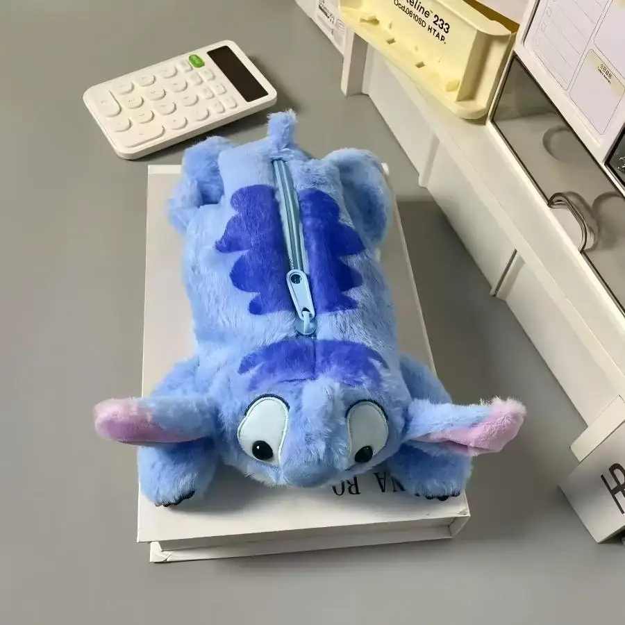 Pluszowy piórnik Stitch, uroczy, Disney, anime, kawaii, etui na długopisy, szkolny, domowy, pudełko na artykuły piśmiennicze, pluszowe torby Stitch, prezent, zabawka.