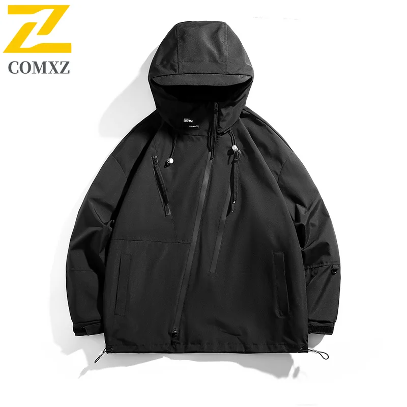 Streetwear Men's Waterproof Jacket 2025 Autumn New Breathable Fishing Camping Windproof Windbreaker Jackets Unisex Men Clothing
