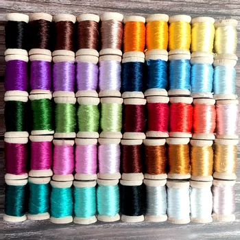 Su haft haft haft ręczny nici z jedwabiu morwowego haft krzyżykowy tkana nić