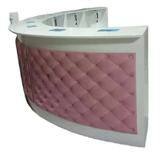 * Professional Manicure Table White Glossy Single Double or Triple Seats Manicure Table for Salon Furniture