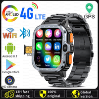 2024 4G PGD Smart Watch Dual Camera 64GB 16GB Memory GPS WiFi IP67 Waterproof Telephone SIM Card Smartwatch Support Download APP