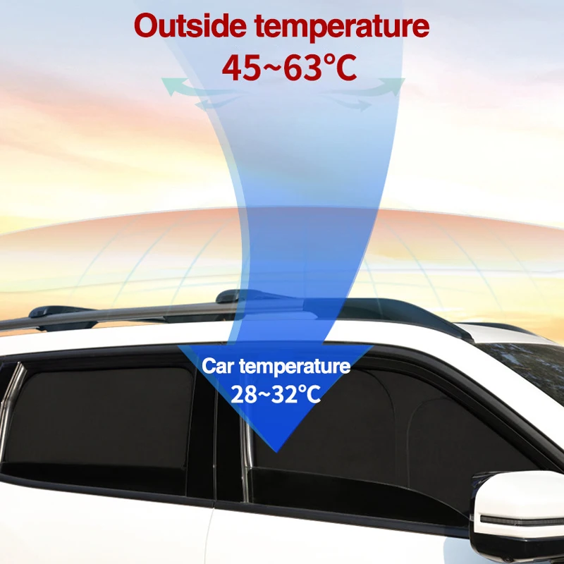 Auto Stahl Felge Sonnenschutz geeignet für Toyota Land Cruiser Prado J120 LC120 2003 ~ 2009 Anti-UV-Sonnenschutz Fenster Sonnenblende Zubehör