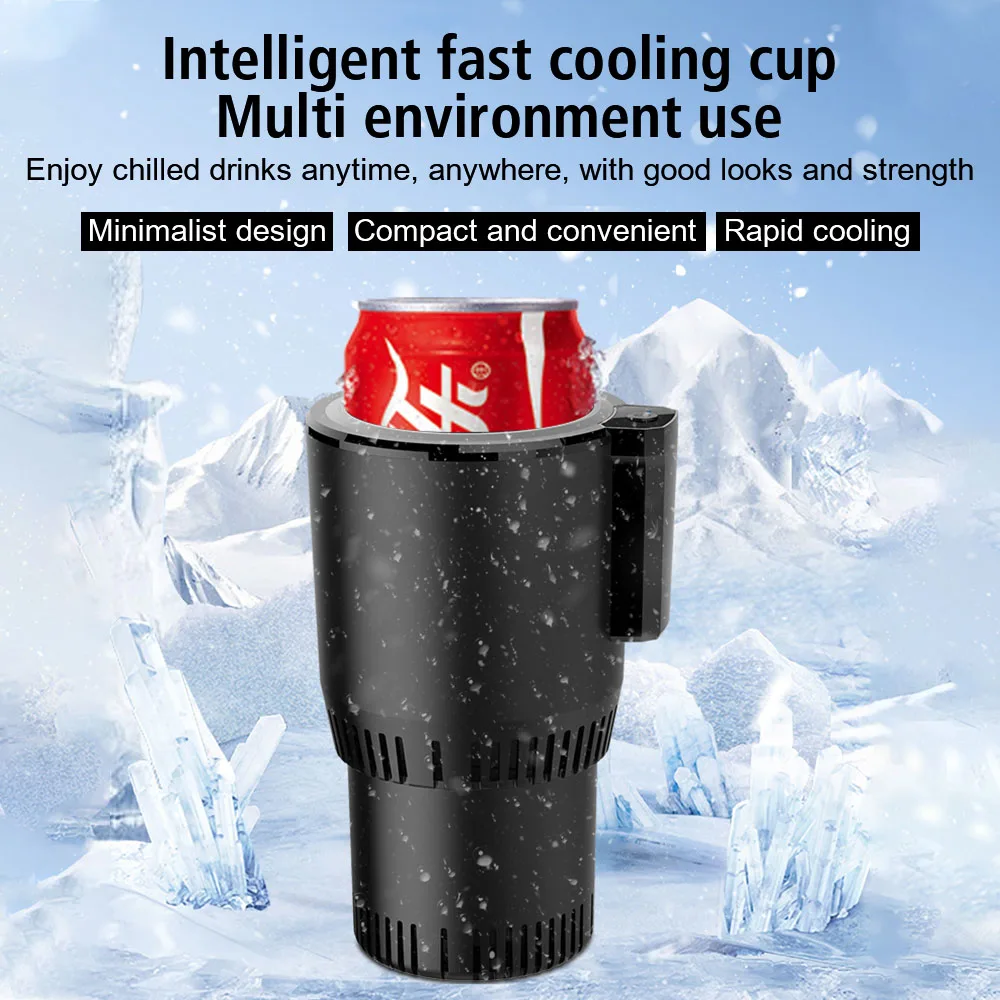 Rapid Refrigeration Kettle Portable DC 12V Heat Preservation Smart Cup Car Cooling Heating Cup Holder Water Warmer Bottle