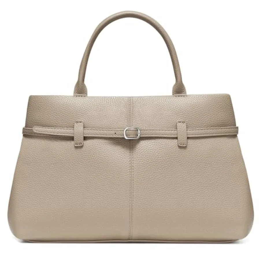 

CHUNLI Satchel Purses for Women Medium Crossbody Handbag with Detachable Shoulder Straps Ladies Vegan Leather Top Handle Work B