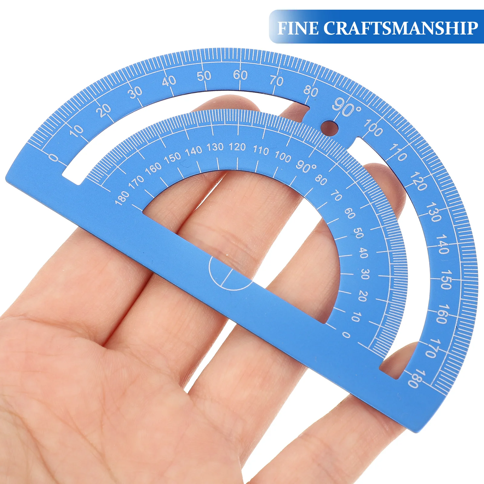 

1 Box Aluminum Alloy Ruler Set Geometry Tools Measuring Kit For School Office Home Use Ergonomic Anti-Slip