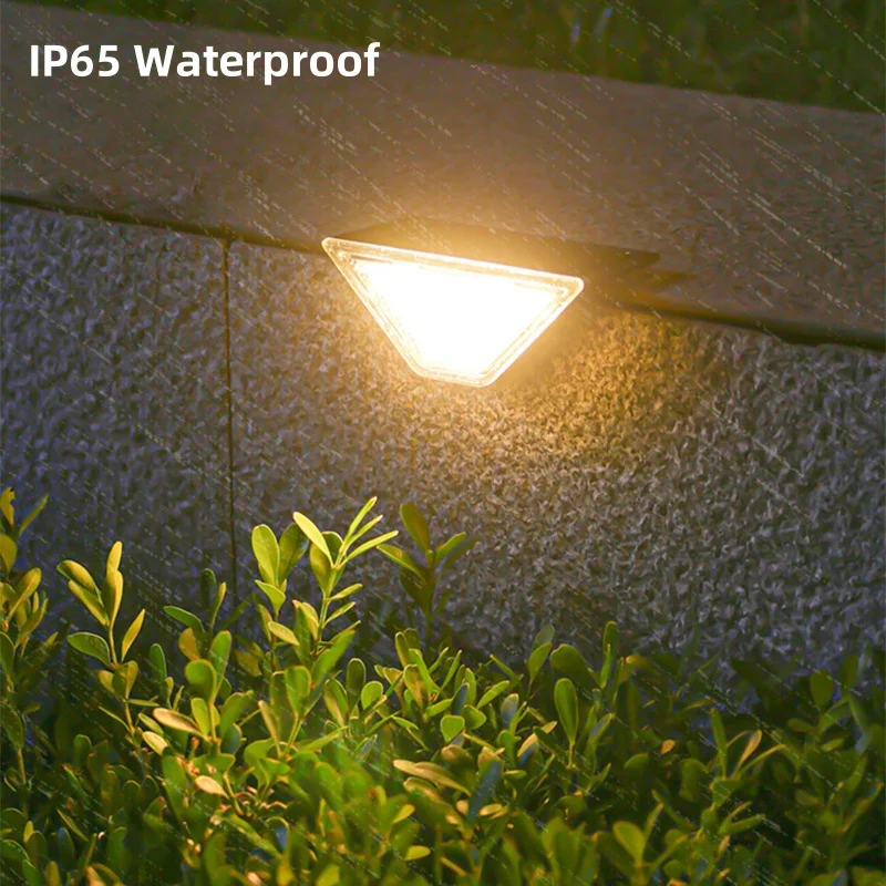 LED Solar Outdoor Light Garden Waterproof Decorative Staircase Step Lamp Solar Powered Lamp Balcony Fence Energy-Saving Lighting