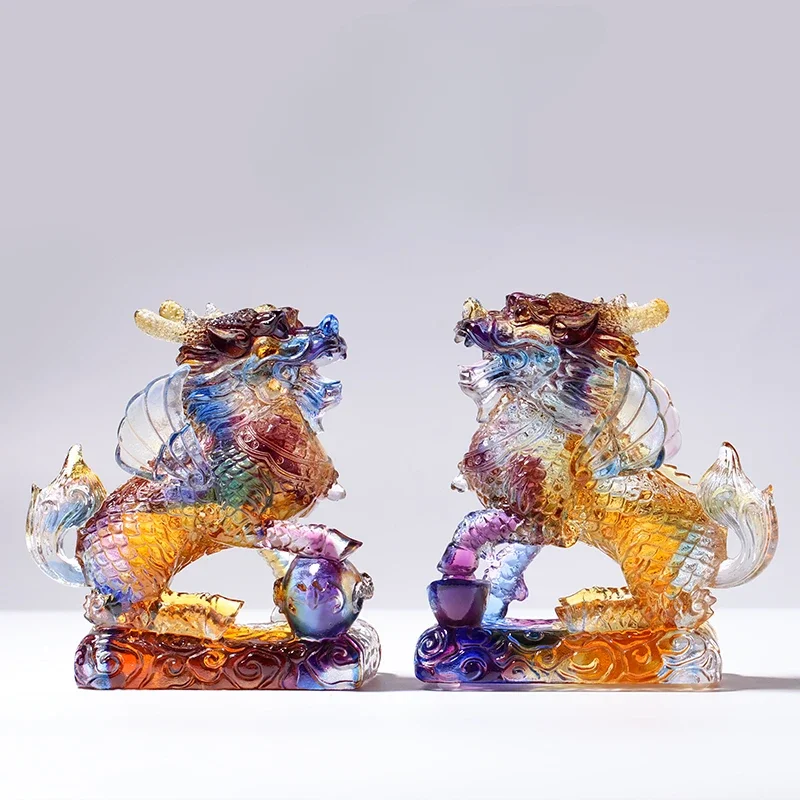 

Tabletop ornaments handmade Chinese style glazed lucky and blessed home accessories wine cabinets housewarming gifts for friends