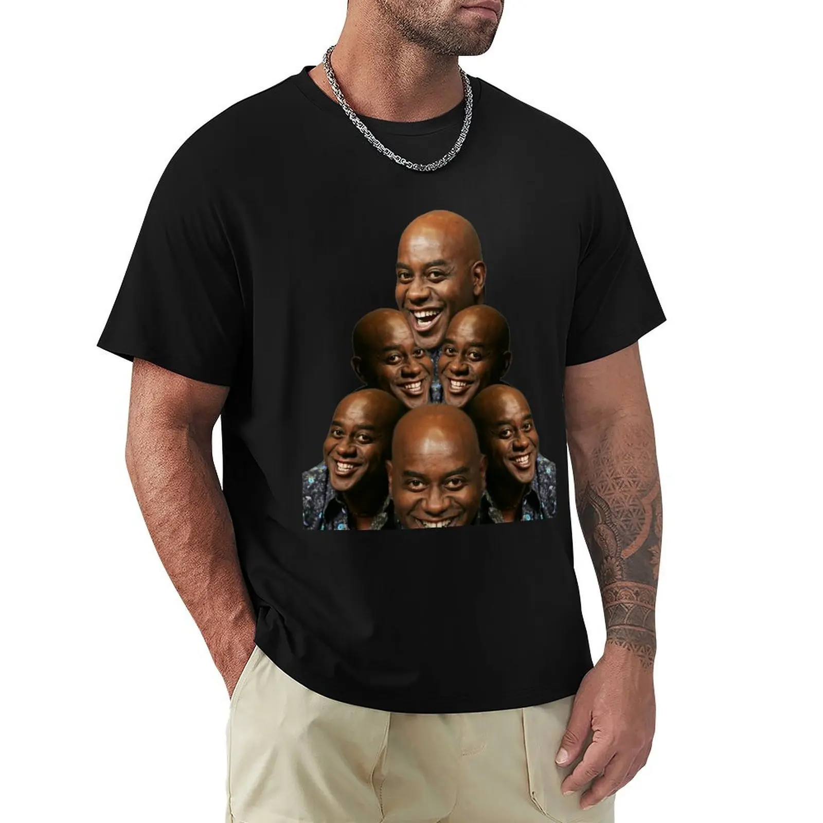 Stack of Ainsley Harriott T-Shirt Trendy Casual Short Sleeve Shirt